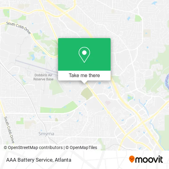 AAA Battery Service map