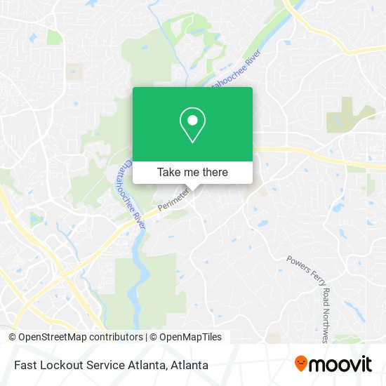 Fast Lockout Service Atlanta map