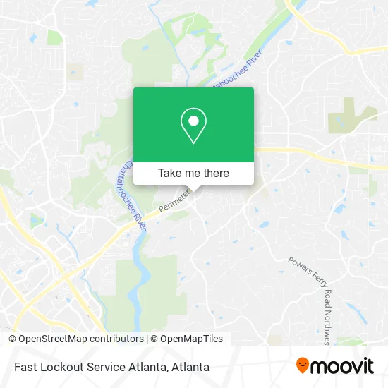 Fast Lockout Service Atlanta map