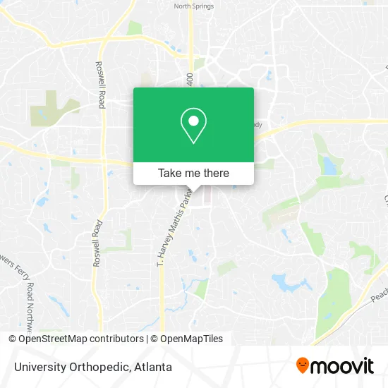 University Orthopedic map