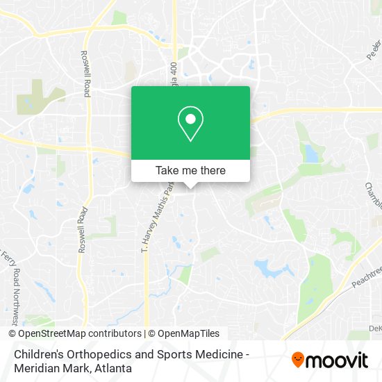 Children's Orthopedics and Sports Medicine - Meridian Mark map