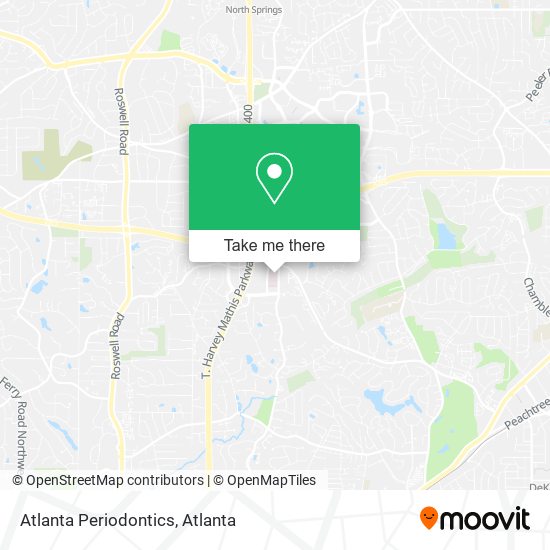 Atlanta Periodontics map