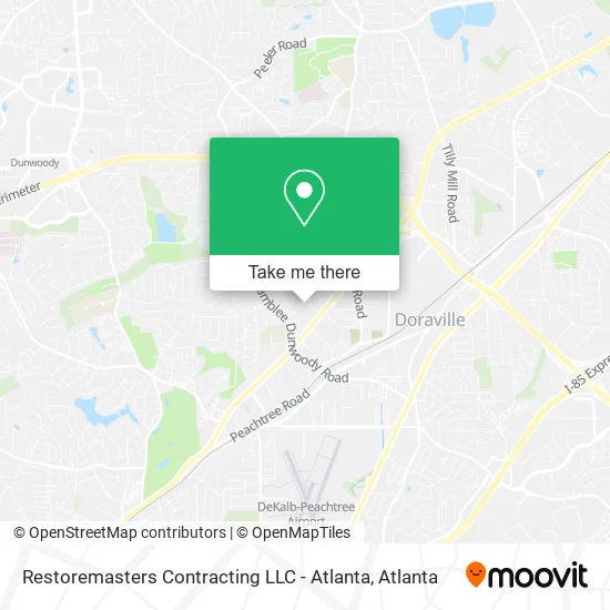 Restoremasters Contracting LLC - Atlanta map
