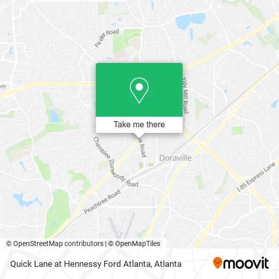 Mapa de Quick Lane at Hennessy Ford Atlanta