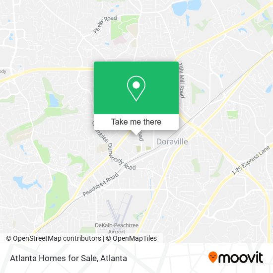 Mapa de Atlanta Homes for Sale
