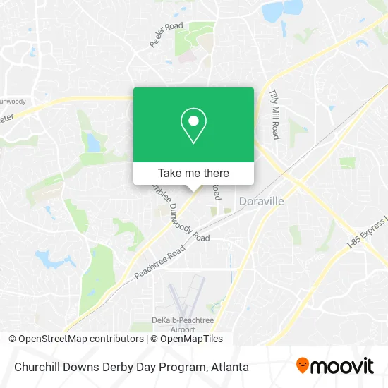Mapa de Churchill Downs Derby Day Program
