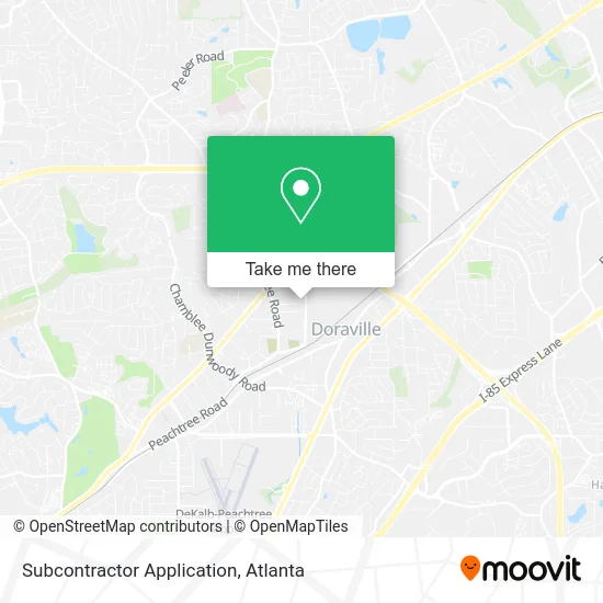 Subcontractor Application map