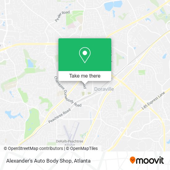 Mapa de Alexander's Auto Body Shop