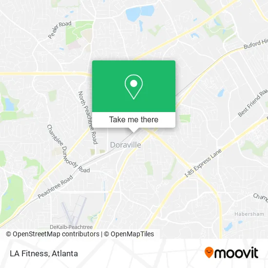LA Fitness map