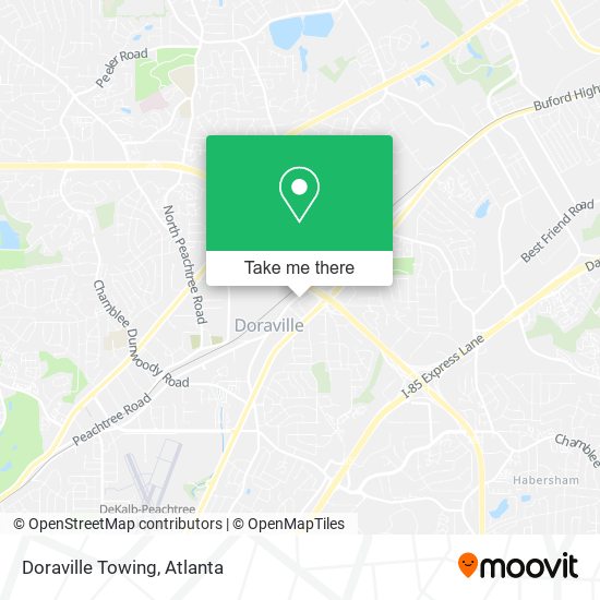 Doraville Towing map