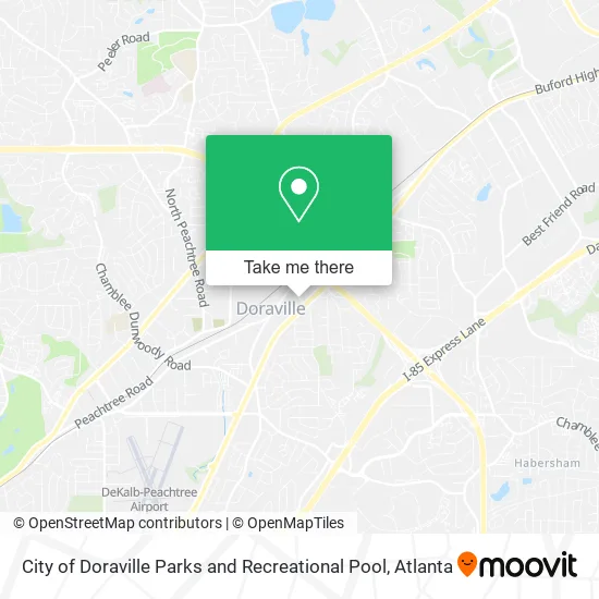 City of Doraville Parks and Recreational Pool map