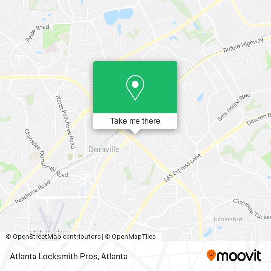 Mapa de Atlanta Locksmith Pros