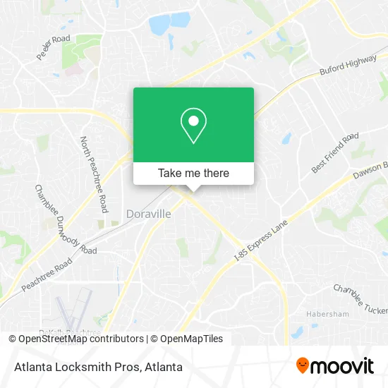 Atlanta Locksmith Pros map