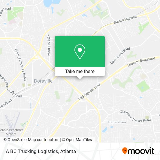 Mapa de A BC Trucking Logistics