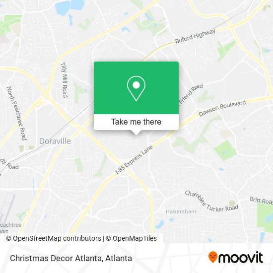 Mapa de Christmas Decor Atlanta