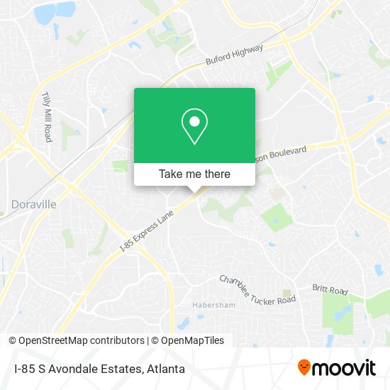 Mapa de I-85 S Avondale Estates