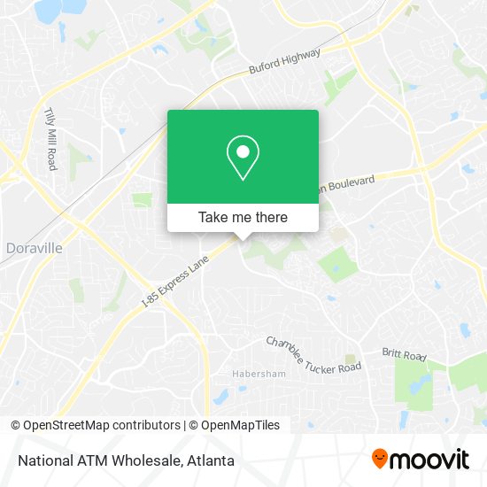 National ATM Wholesale map
