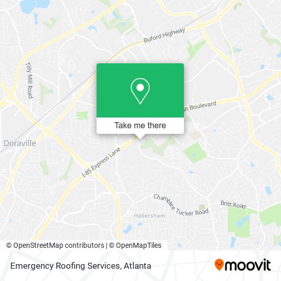 Emergency Roofing Services map