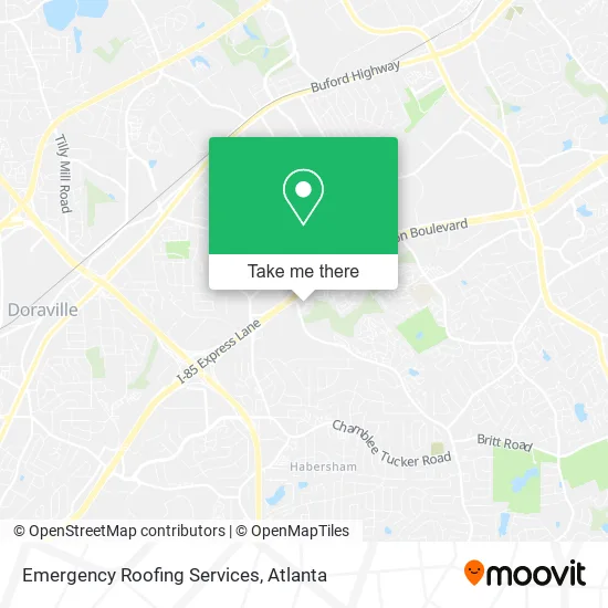 Mapa de Emergency Roofing Services