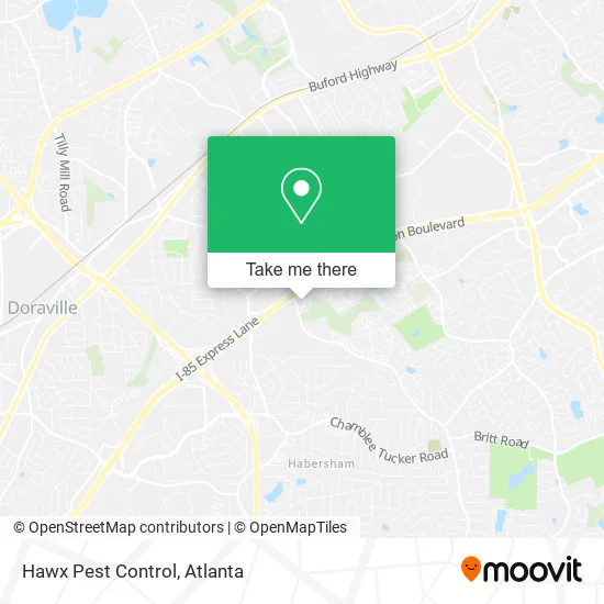 Mapa de Hawx Pest Control
