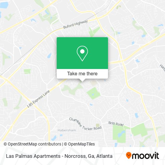 Mapa de Las Palmas Apartments - Norcross, Ga