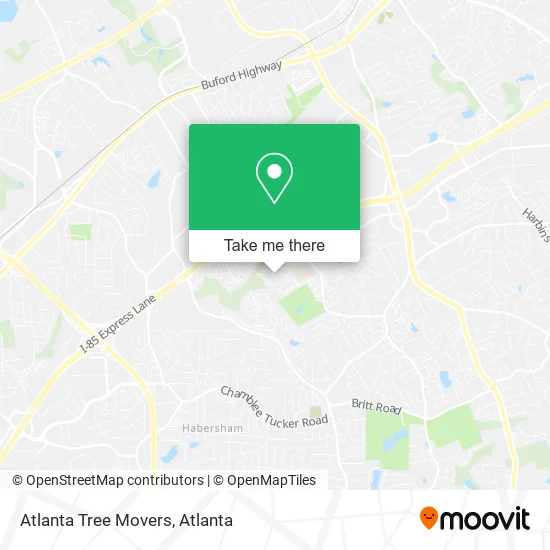 Mapa de Atlanta Tree Movers