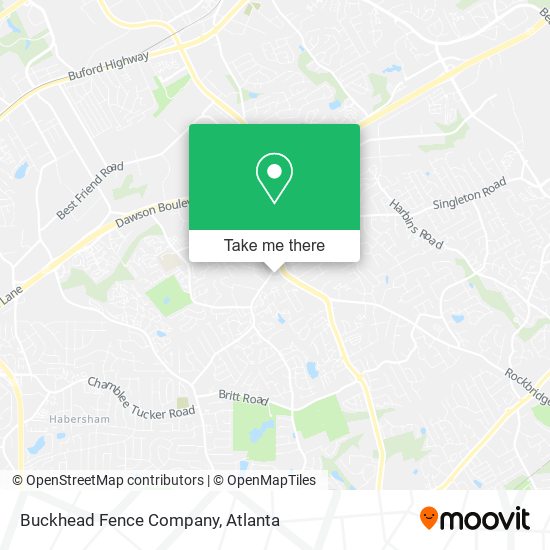 Buckhead Fence Company map