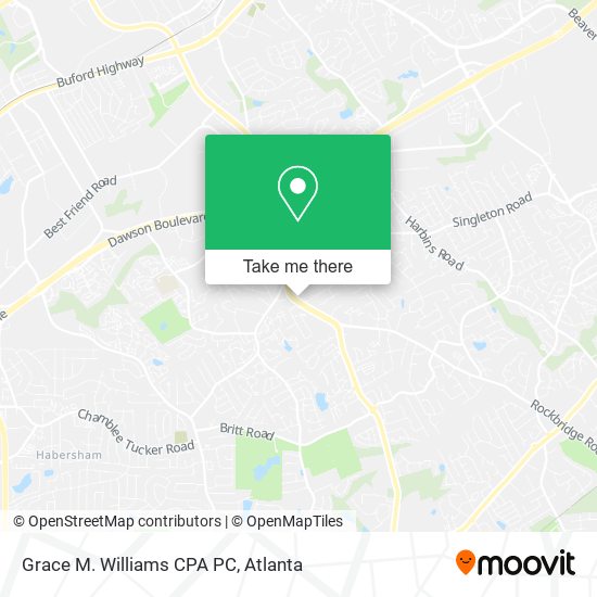 Grace M. Williams CPA PC map