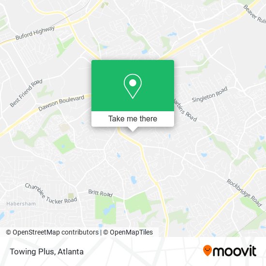 Towing Plus map