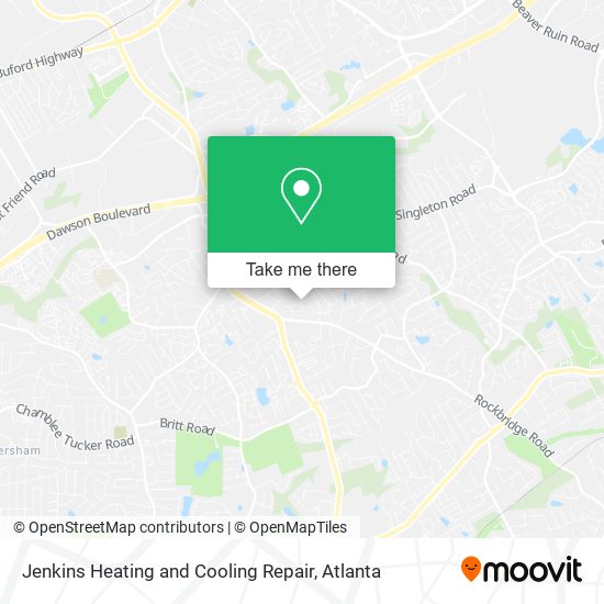 Jenkins Heating and Cooling Repair map