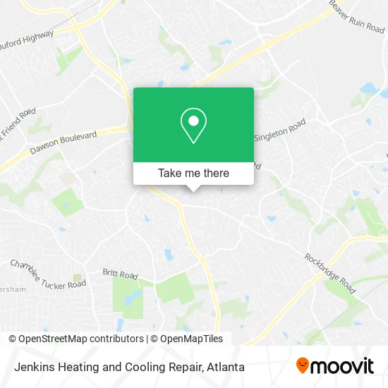 Jenkins Heating and Cooling Repair map
