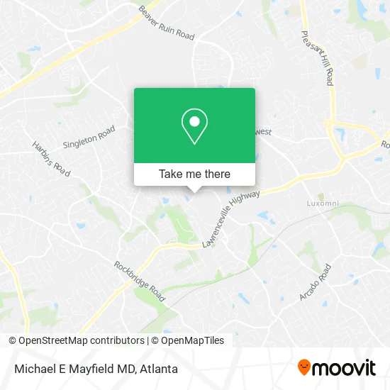 Michael E Mayfield MD map