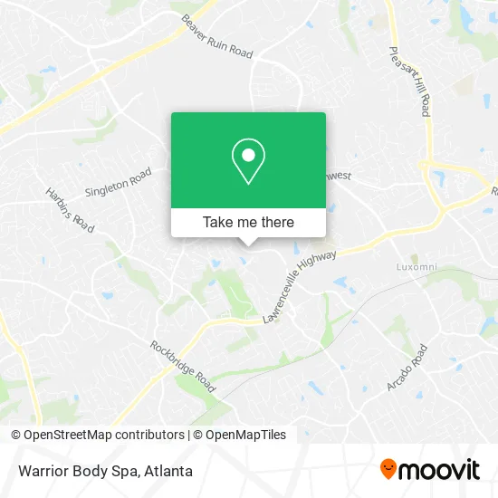 Warrior Body Spa map