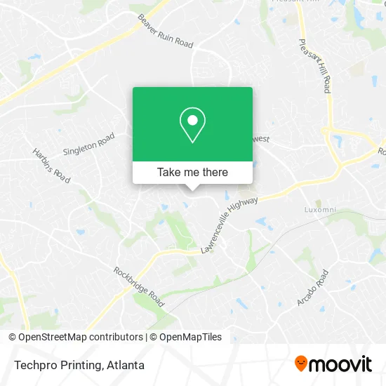 Mapa de Techpro Printing