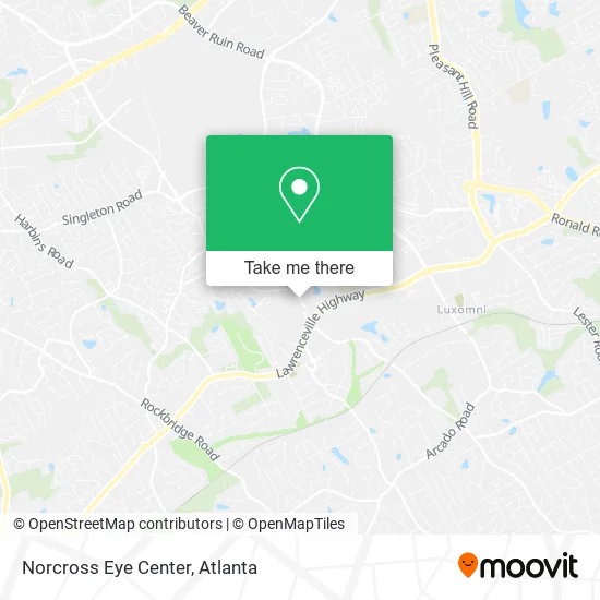Norcross Eye Center map
