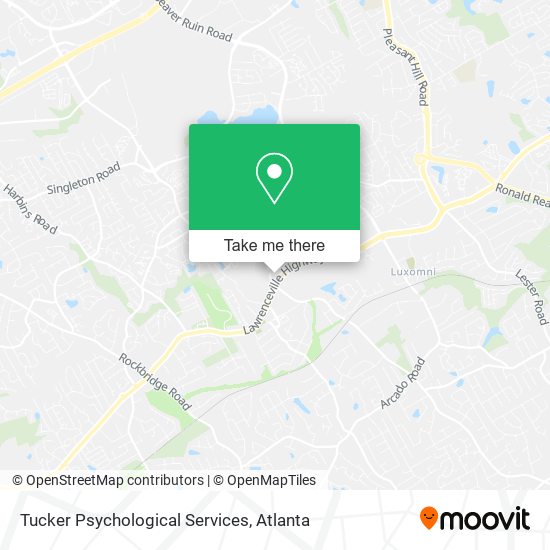 Tucker Psychological Services map