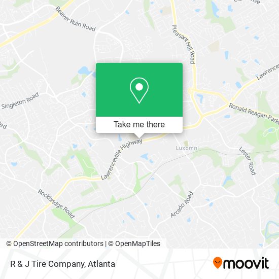 R & J Tire Company map