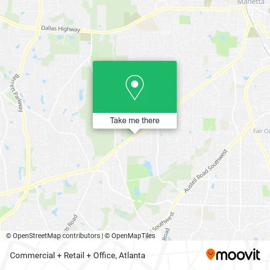 Commercial + Retail + Office map