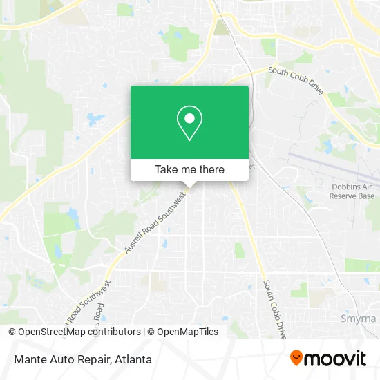 Mante Auto Repair map