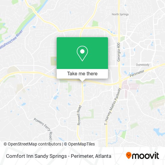 Mapa de Comfort Inn Sandy Springs - Perimeter
