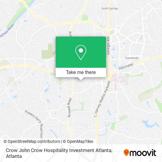 Mapa de Crow John Crow Hospitality Investment Atlanta