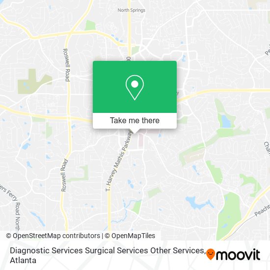 Mapa de Diagnostic Services Surgical Services Other Services