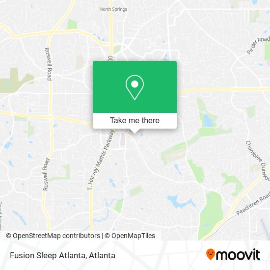 Mapa de Fusion Sleep Atlanta