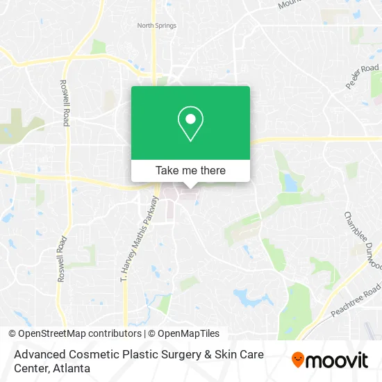 Advanced Cosmetic Plastic Surgery & Skin Care Center map