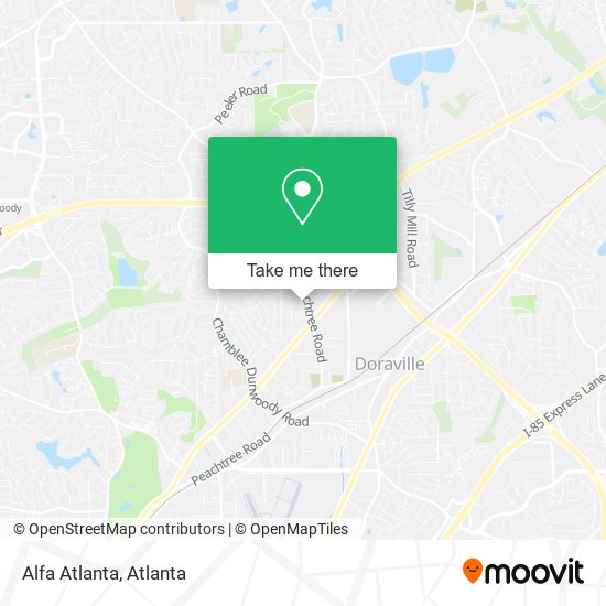 Mapa de Alfa Atlanta