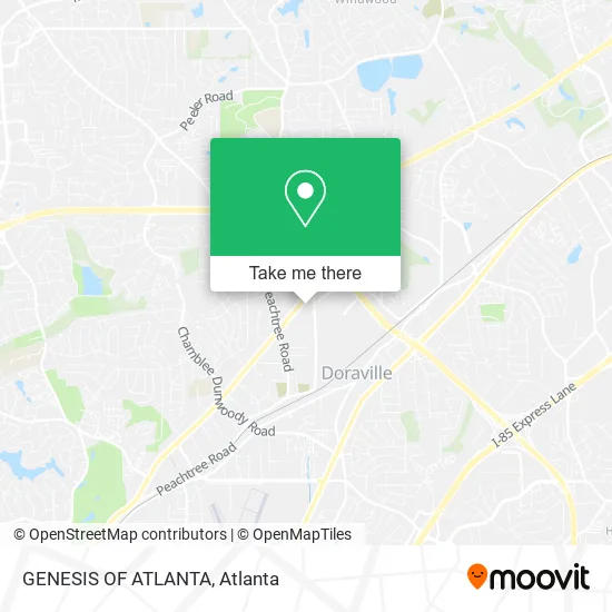 GENESIS OF ATLANTA map