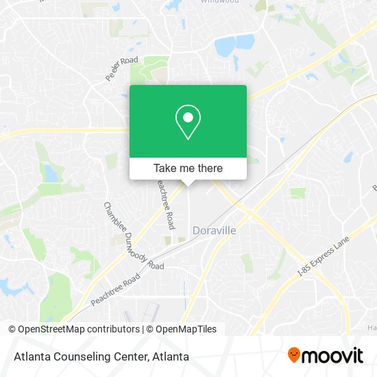 Atlanta Counseling Center map