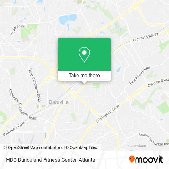 Mapa de HDC Dance and Fitness Center