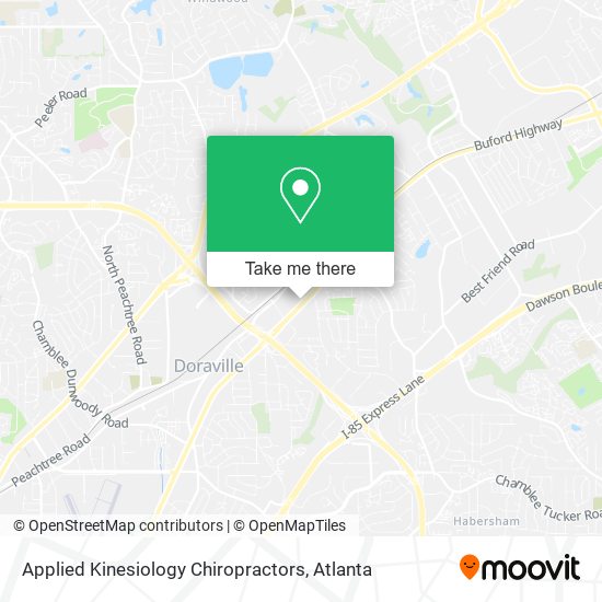 Applied Kinesiology Chiropractors map