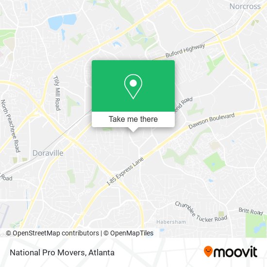 National Pro Movers map